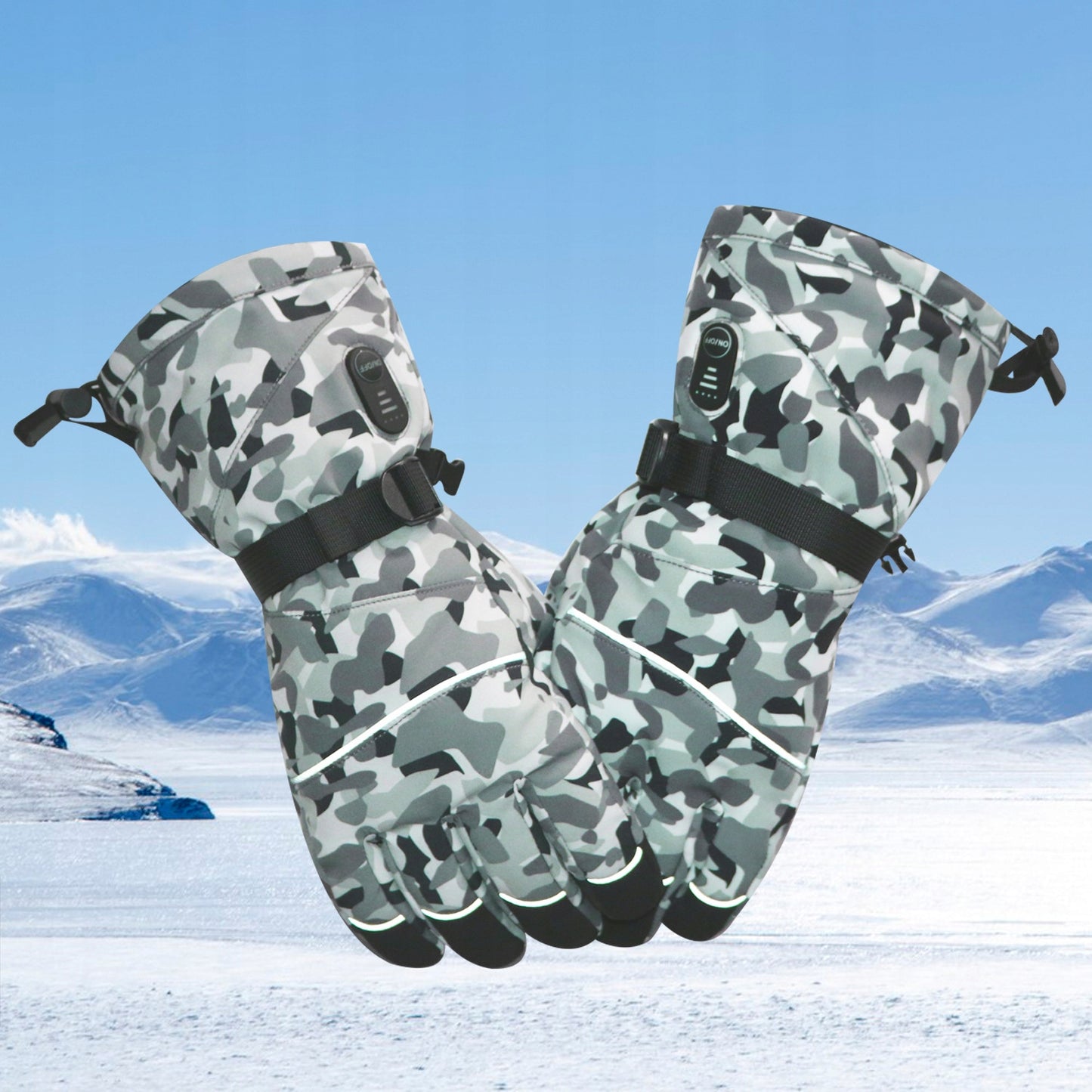 Kareiviškos šildomos pirštinės