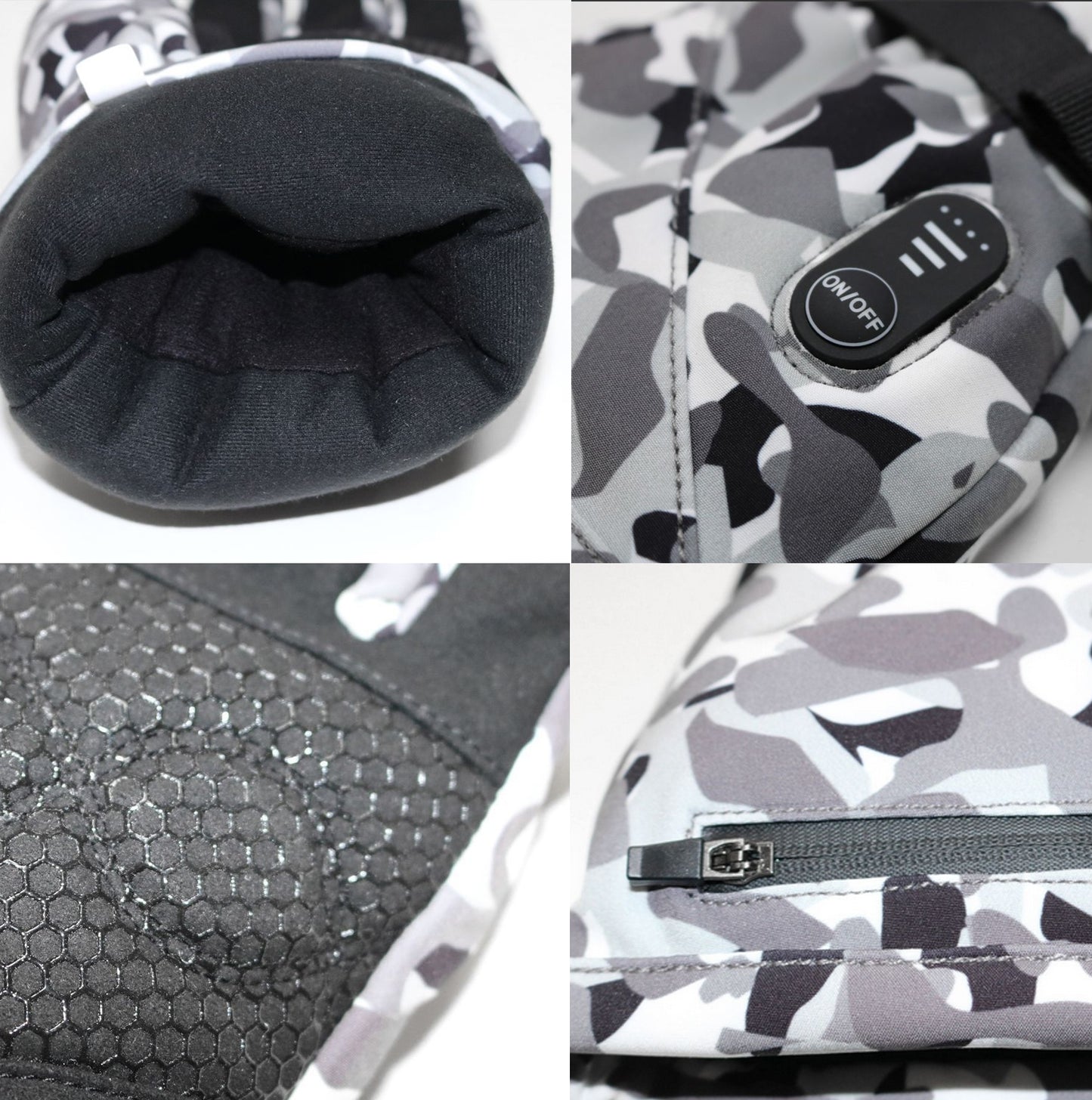 Kareiviškos šildomos pirštinės