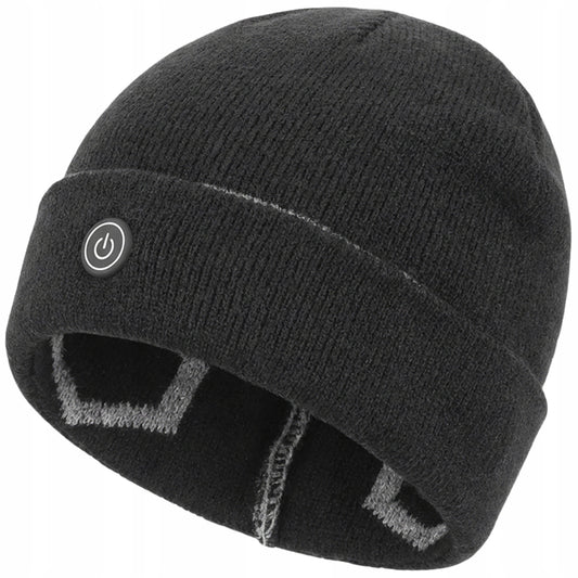 USB pakraunam Juoda šildoma kepurė